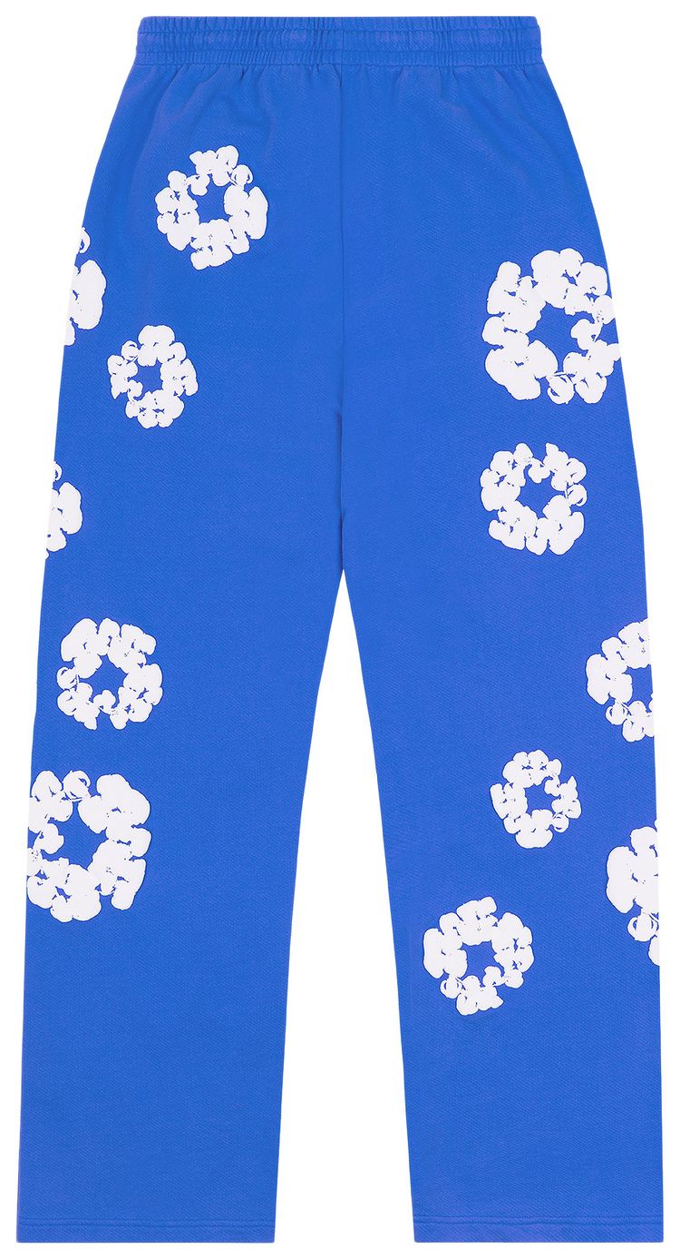 Denim Tears Cotton Wreath Baggy Sweatpants Blue