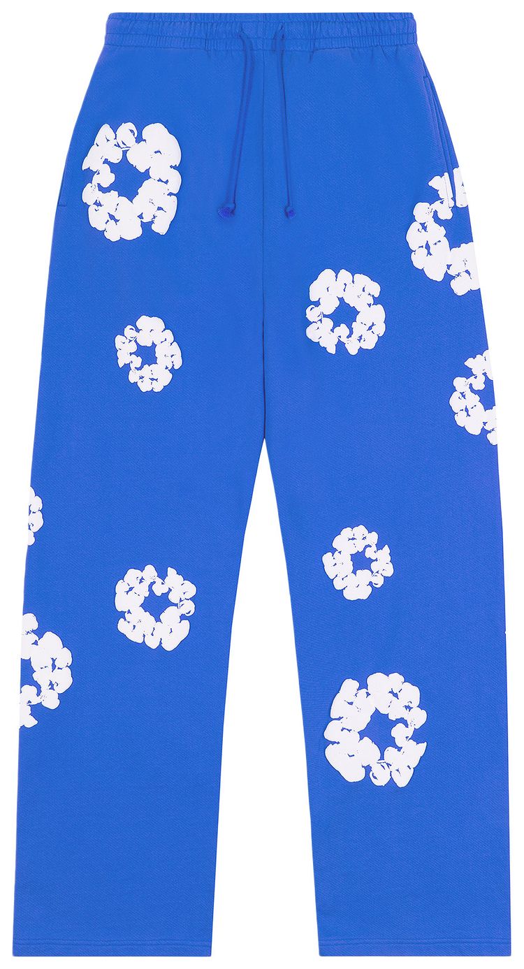 Denim Tears Cotton Wreath Baggy Sweatpants Blue