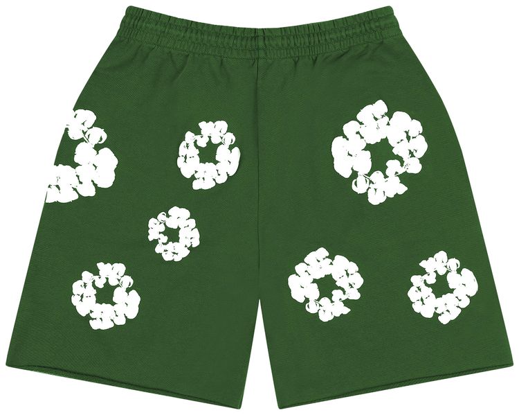 Denim Tears Cotton Wreath Sweatshorts Green