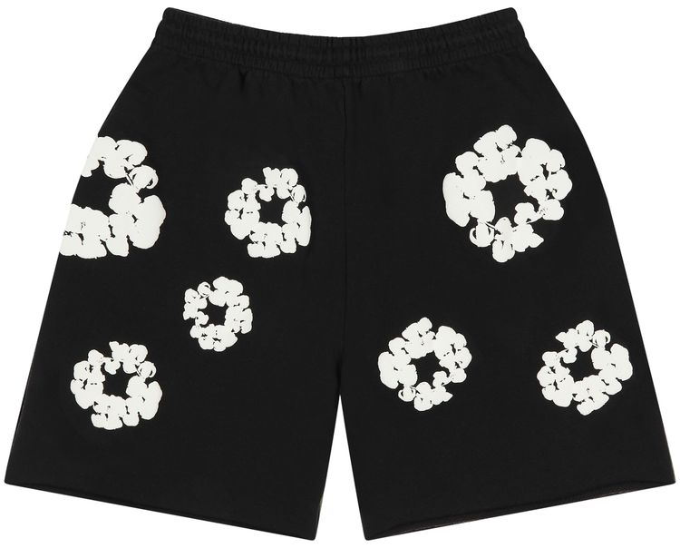 Denim Tears Cotton Wreath Sweatshorts Black