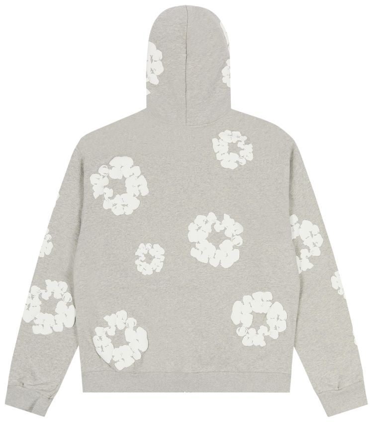 Denim Tears Cotton Wreath Zip Hoodie Grey