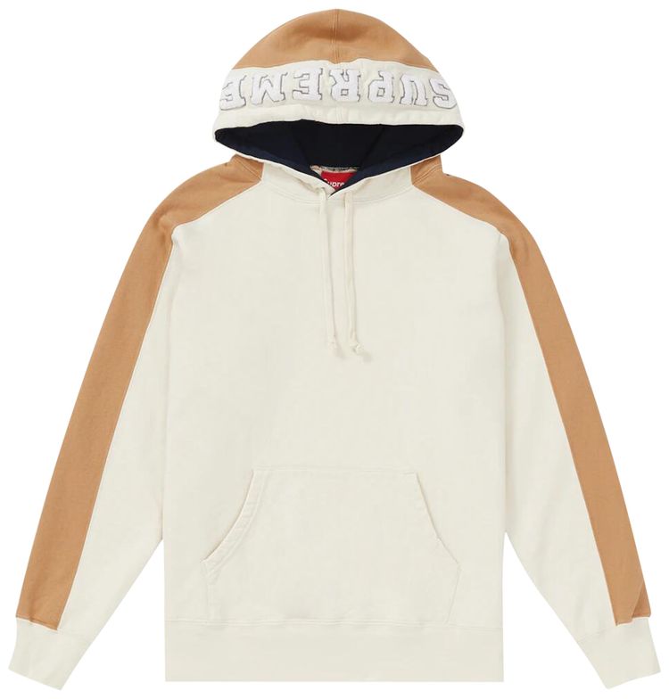 Supreme Supreme Paneled Hooded Sweatshirt Natural