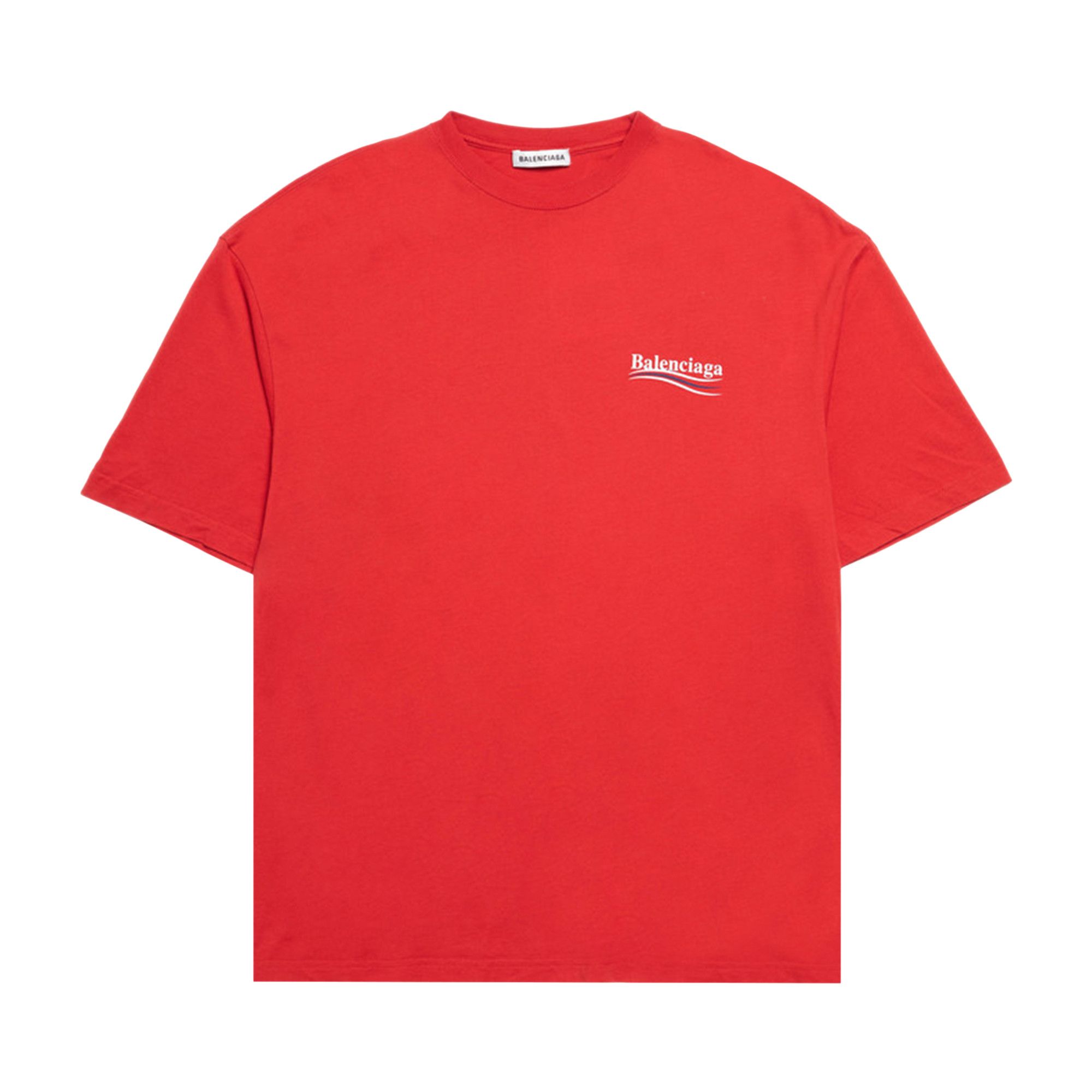 Buy Balenciaga Political Campaign T-Shirt 'Red' - 641655 TKVJ1