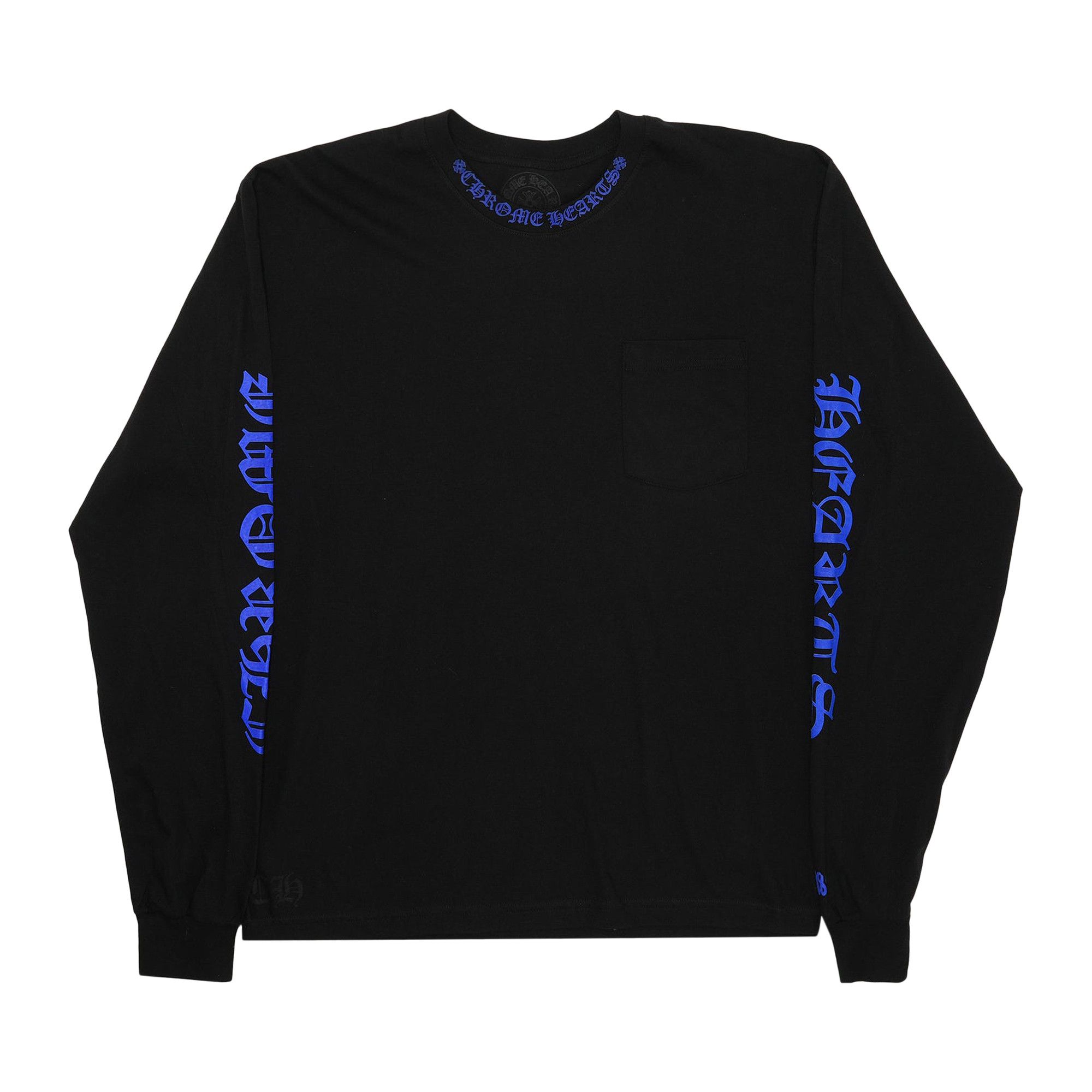 Buy Chrome Hearts Neck Logo Long-Sleeve T-Shirt 'Black' - 01383