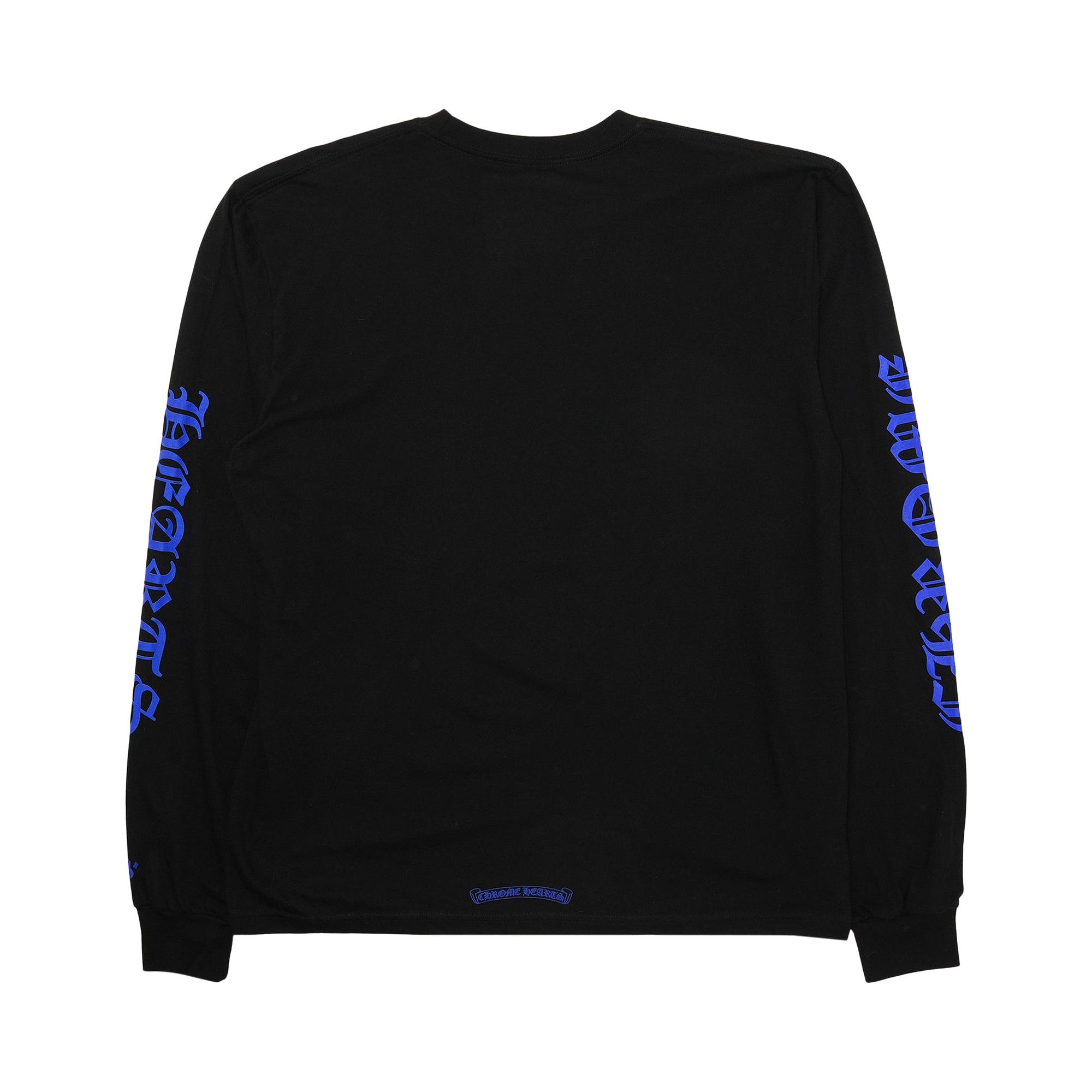 Buy Chrome Hearts Neck Logo Long-Sleeve T-Shirt 'Black' - 01383