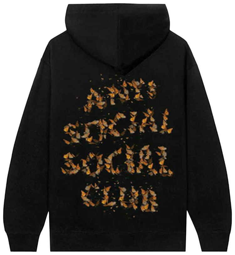 Anti Social Social Club x Sadboyz All Butterflies Dropped Dead Midflight Hoodie Black