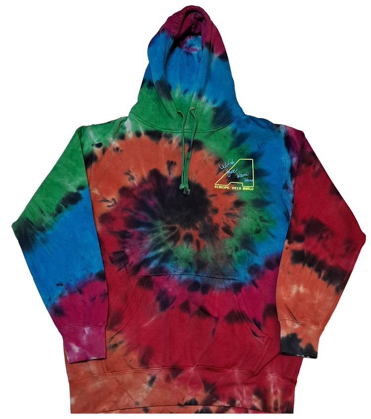 Cactus Jack by Travis Scott Astroworld Europe in the Blink of an Eye Hoodie Tie Dye