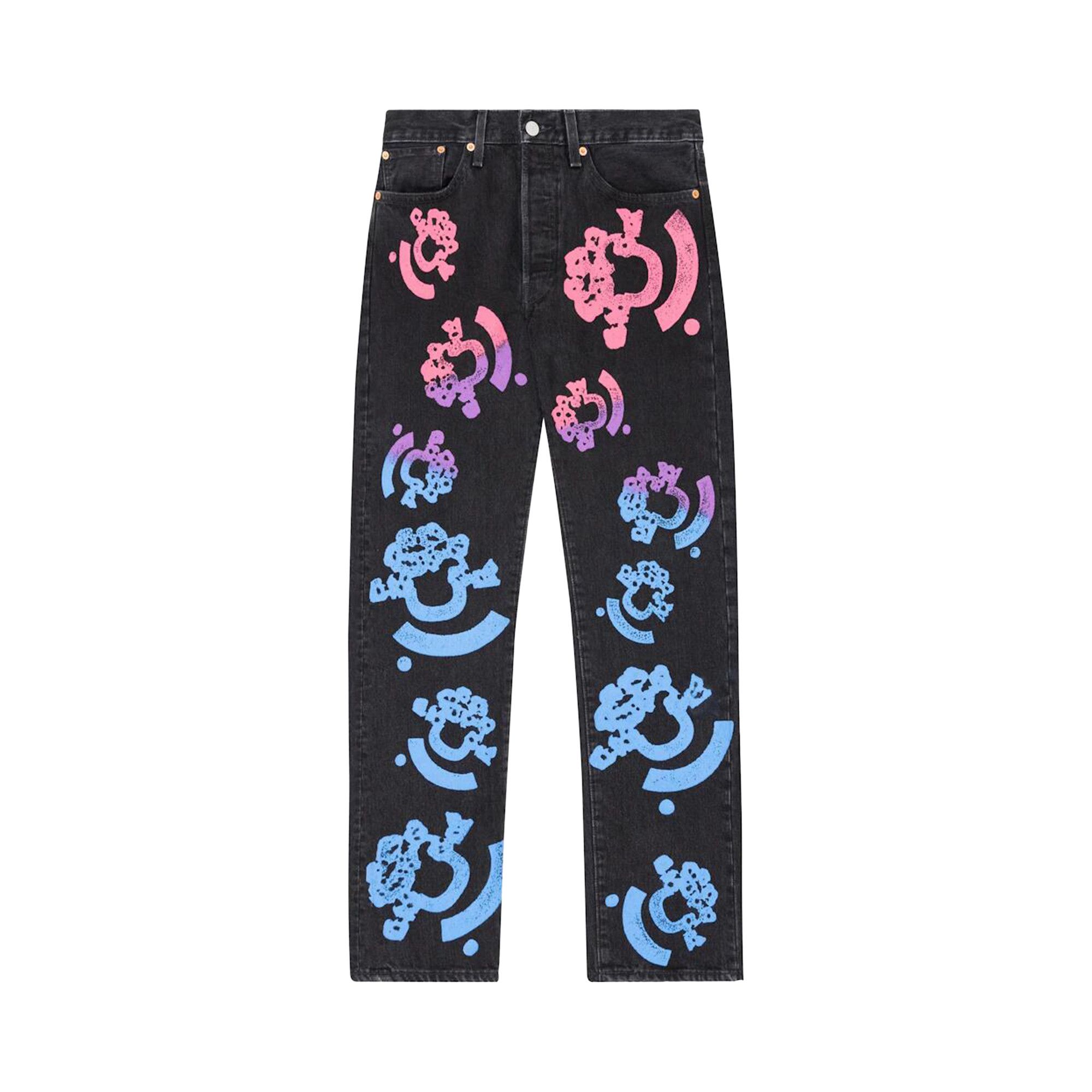 Buy Levi's x Denim Tears Bstroy Tears 501 Jeans 'Washed Black