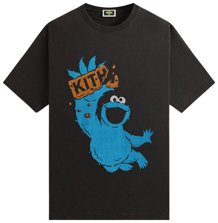 Kith x Sesame Street Cookie Monster Vintage Tee Black