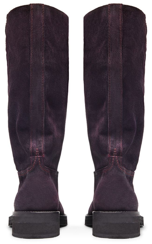 Ann Demeulemeester Wmns Riding Boot Dark Purple