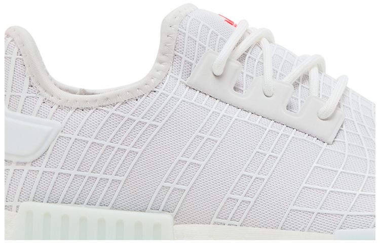 Adidas NMD R1 White Solar Red Web