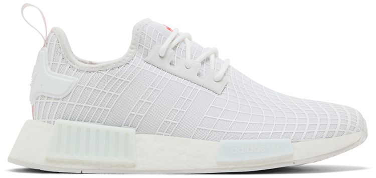 Adidas NMD R1 White Solar Red Web