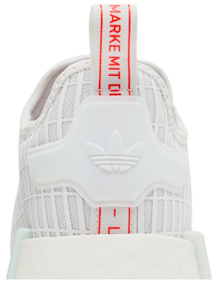 Adidas NMD R1 White Solar Red Web