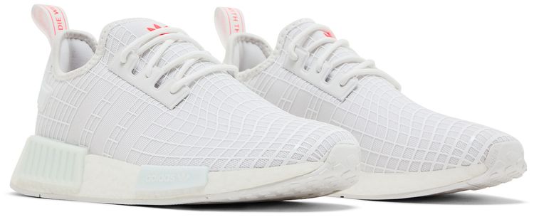 Adidas NMD R1 White Solar Red Web