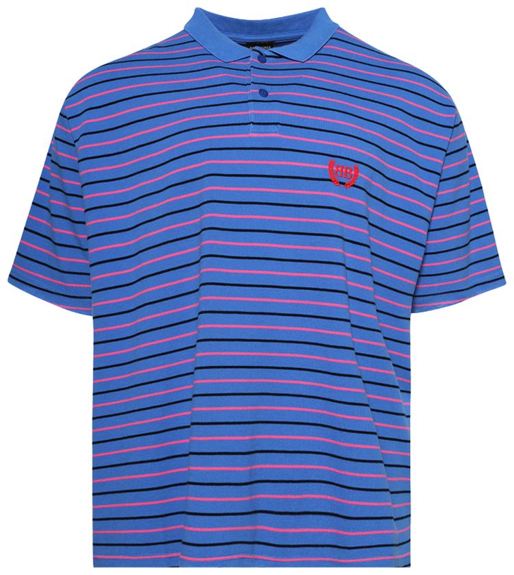 Balenciaga Laurel Classic Fitted Polo BluePink