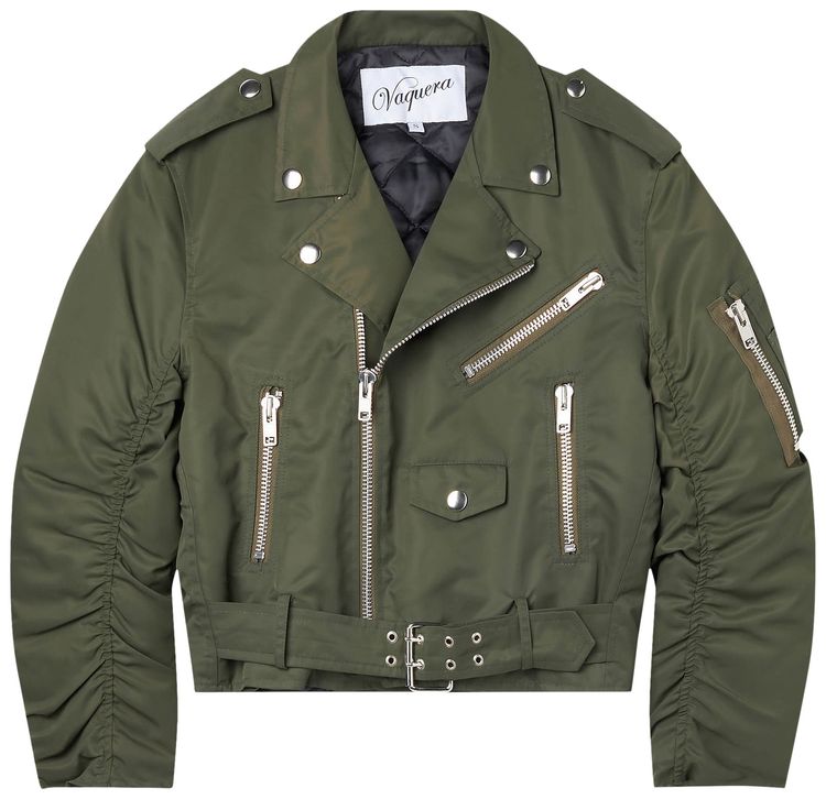 VAQUERA Aviator Moto Jacket Green