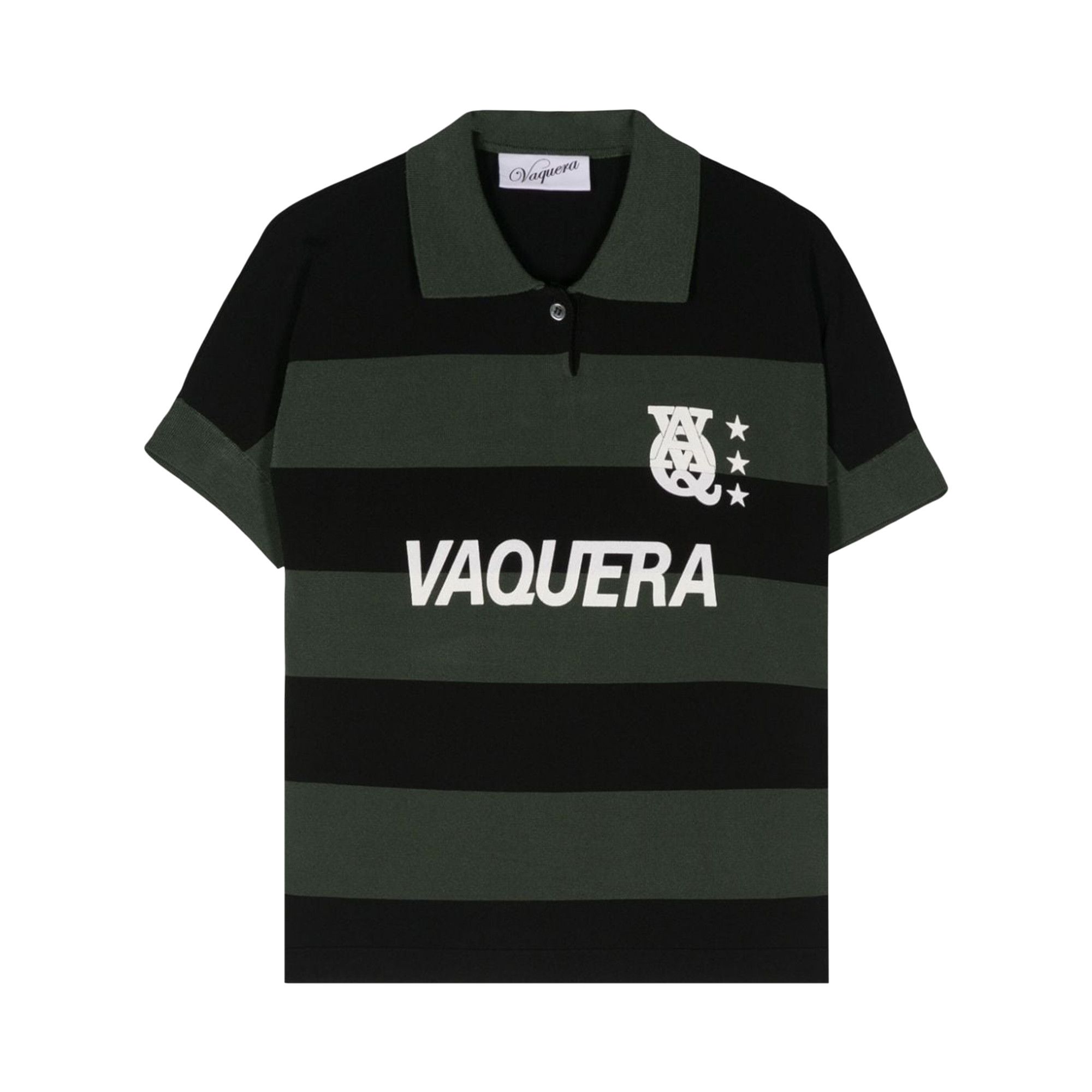 Buy VAQUERA Knit Polo 'Black' - VAQ07N002 | GOAT