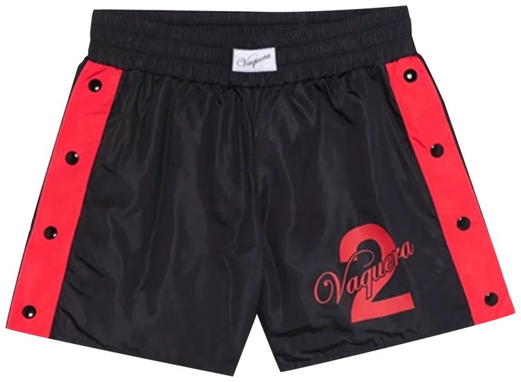 VAQUERA Snap Shorts Black