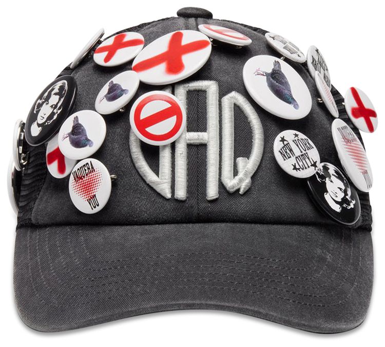 VAQUERA Baseball Hat With Pins Black