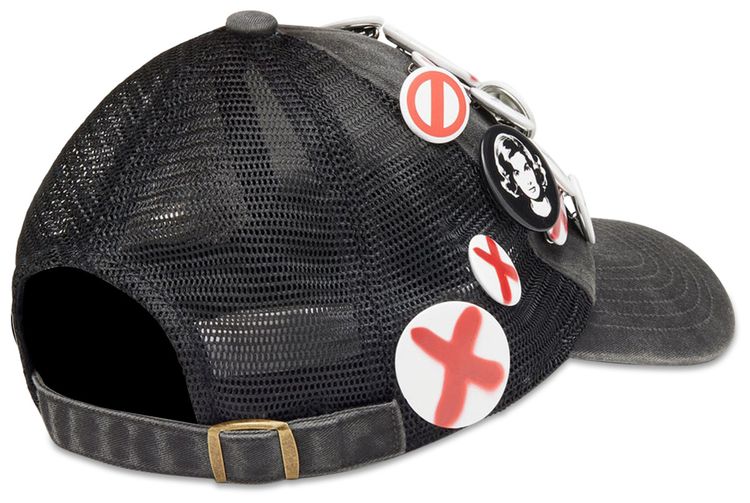 VAQUERA Baseball Hat With Pins Black