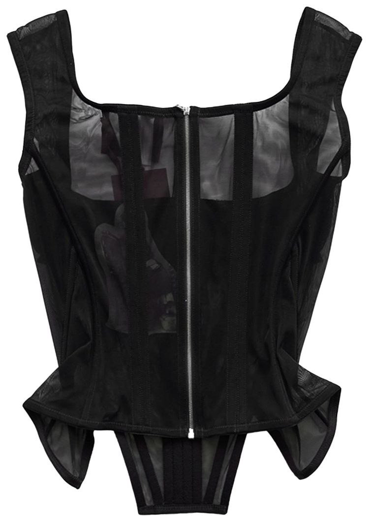 Dilara Findikoglu Femme Vortex Corset Top Black