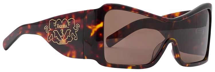 VAQUERA Shield Sunglasses Brown