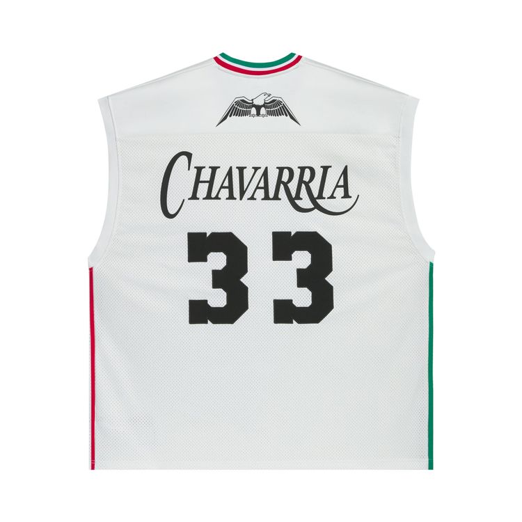 adidas x Willy Chavarria Jabbar Basketball Jersey Top Off White