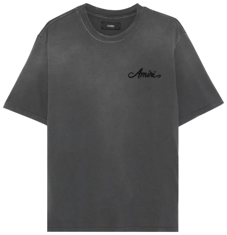 Amiri Bleach Bandana Patch Tee Black