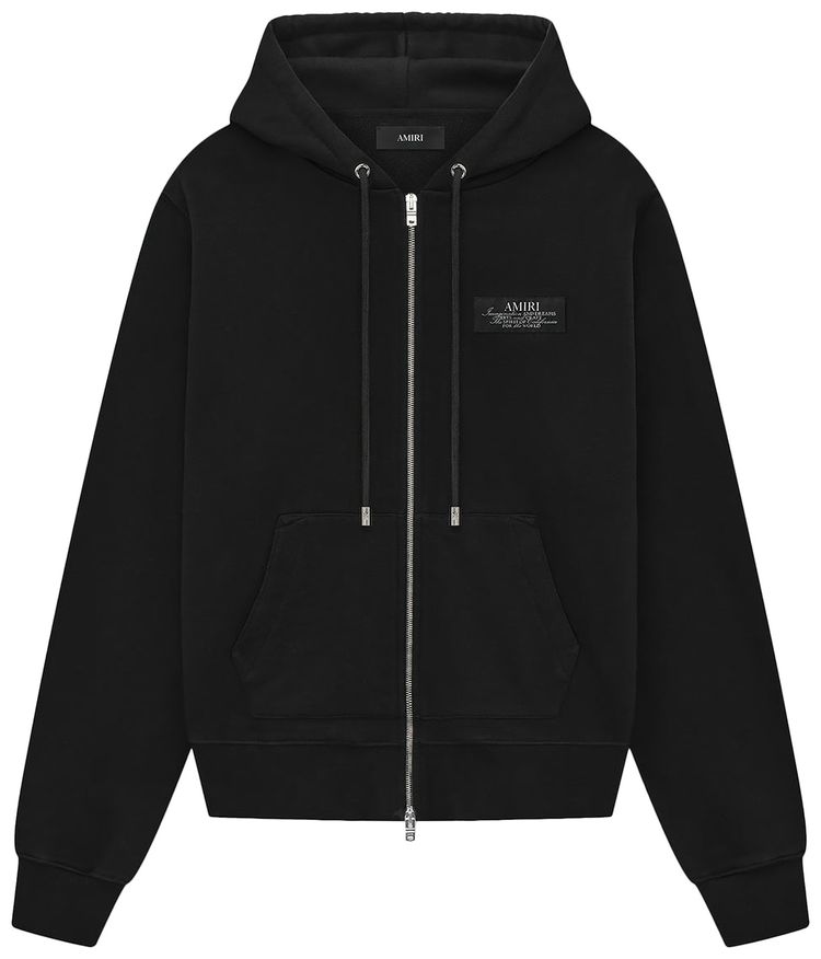Amiri Spirit Zip Hoodie Black