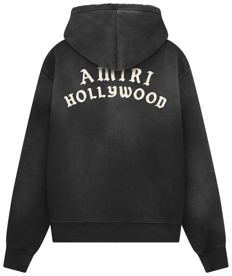 Amiri Hollywood Zip Hoodie Black