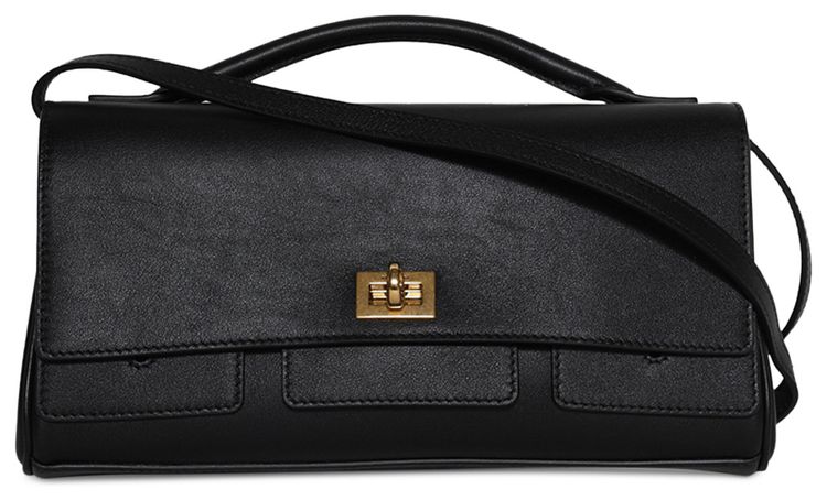 Balenciaga Bel Air Small Clutch Bag Black