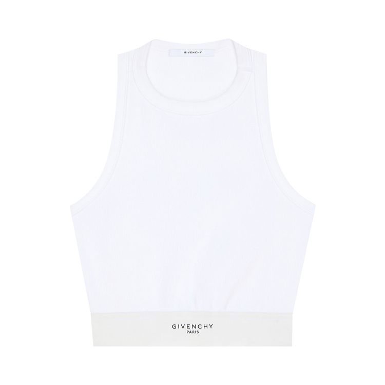 Givenchy Cropped Tank Top White