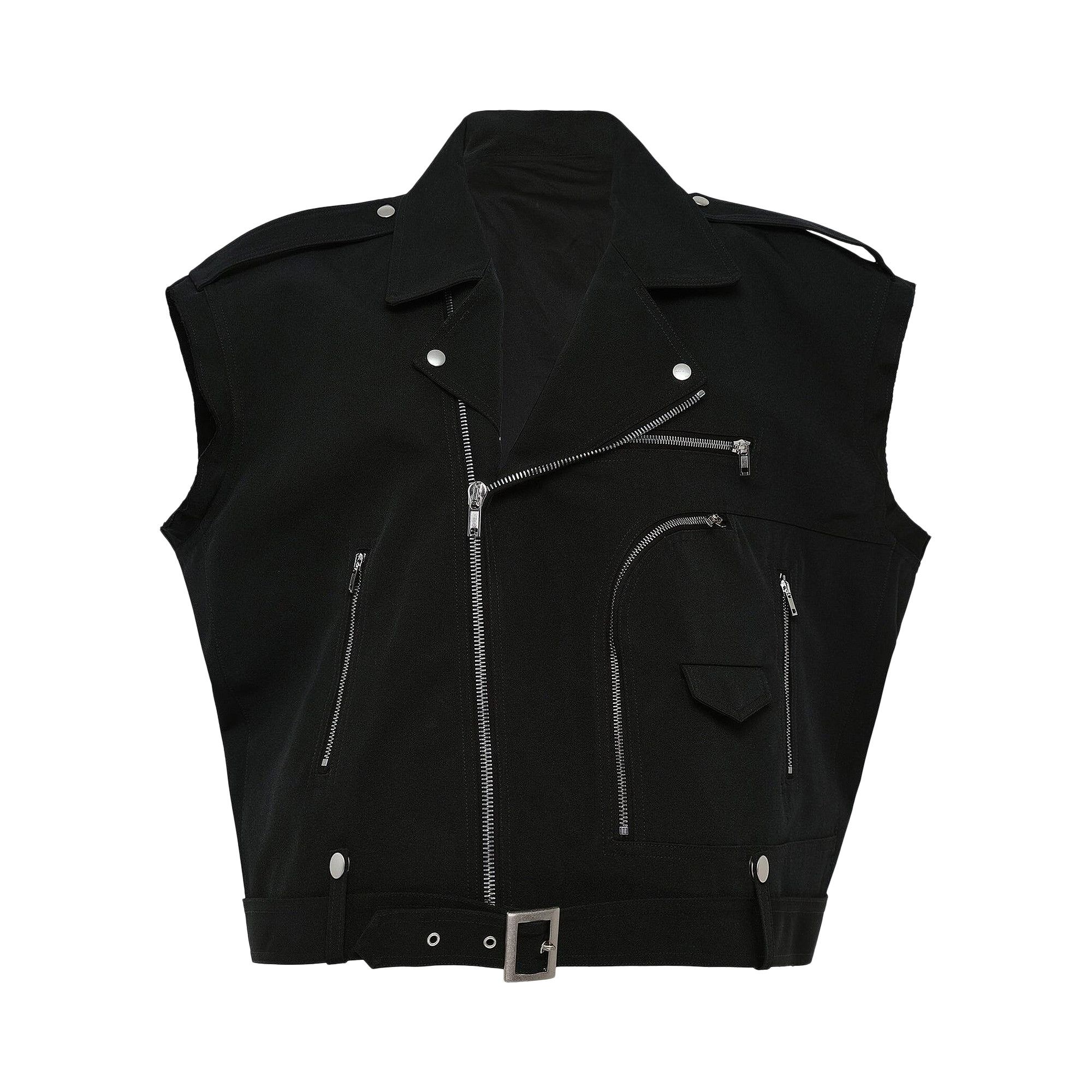 【美品】RICK OWENS BAUHAUS レザー ベスト 50 Buy Rick Owens Cropped Jumbo Bauhaus Stooges 'Black