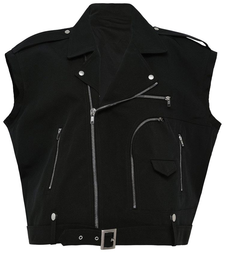 Rick Owens Cropped Jumbo Bauhaus Stooges Black