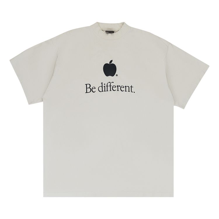Balenciaga Be Different T Shirt WhiteBlack