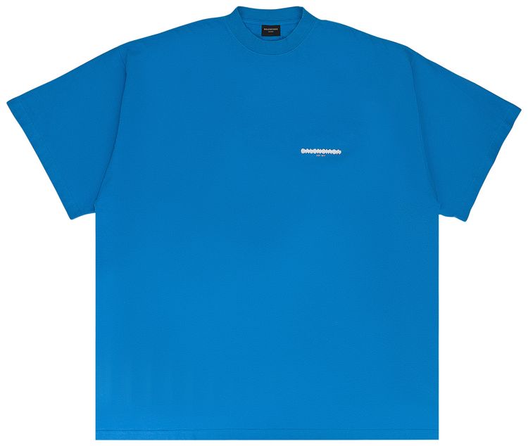 Balenciaga Crossed Out T Shirt Blue