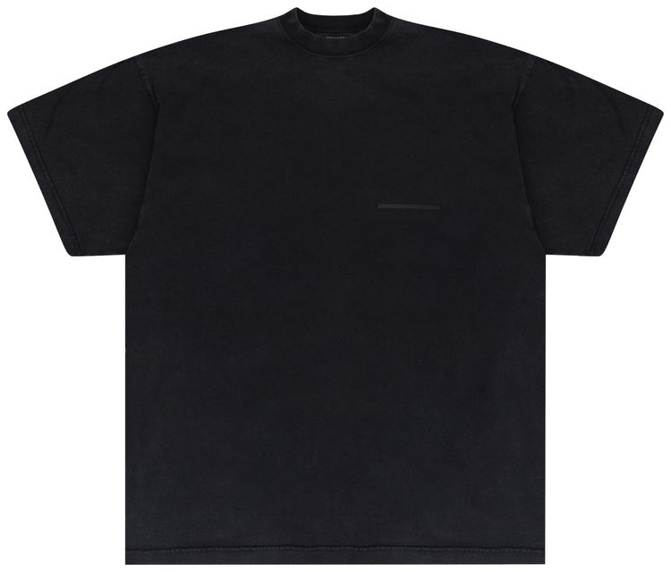 Balenciaga Crossed Out T Shirt Washed Black