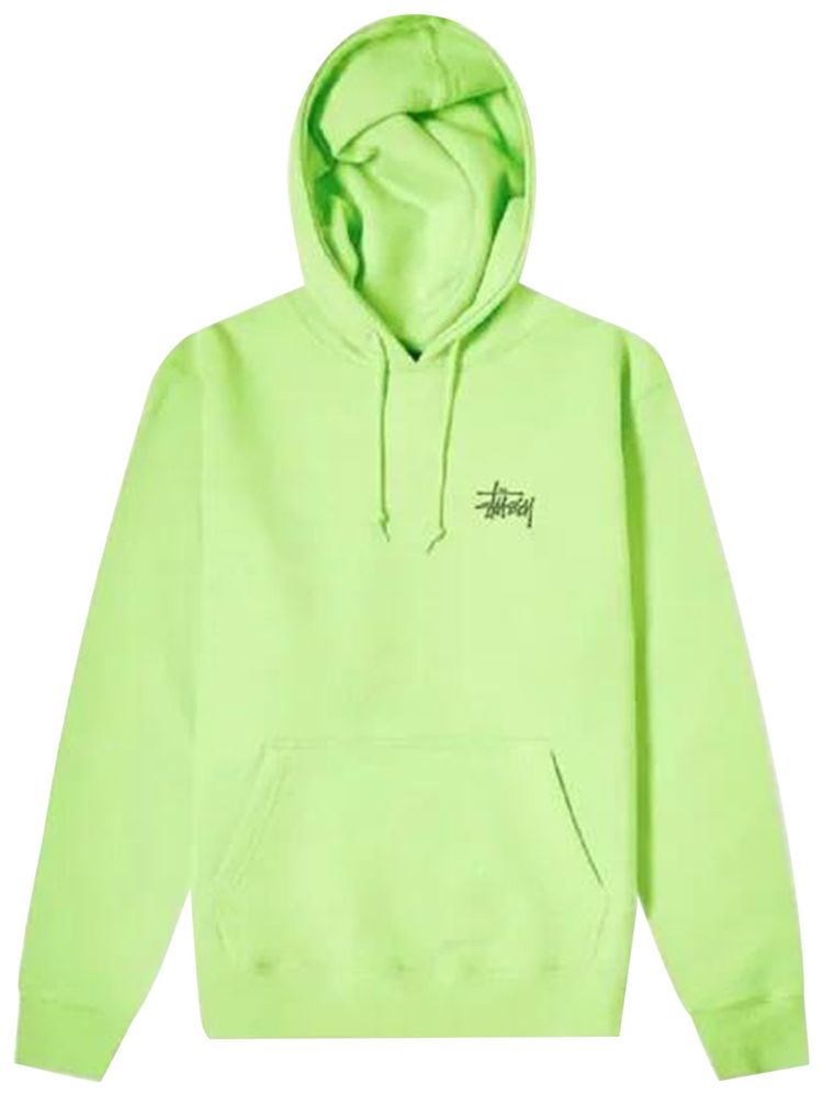 Stussy Basic Hoodie Lime Green