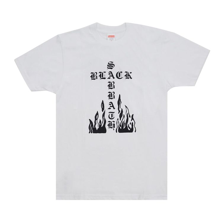 Supreme Black Sabbath Cross Tee White