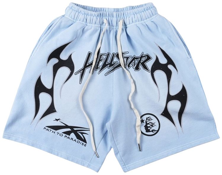 Hellstar Path to Paradise Shorts Light Blue