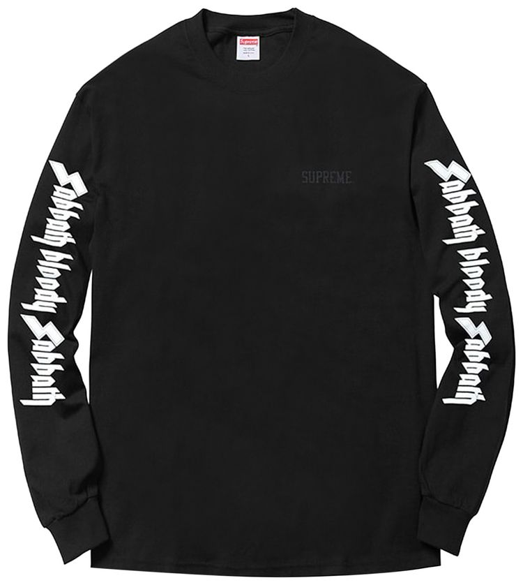 Supreme Black Sabbath Long Sleeve Tee Black
