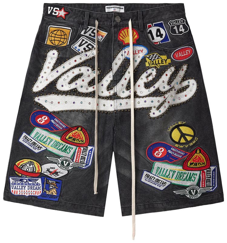 Vale Forever Black 1980s Jorts BlackWash