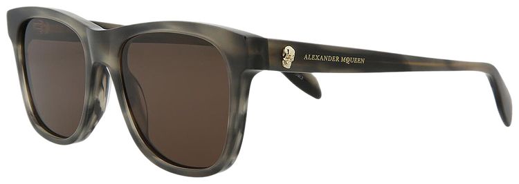 Alexander McQueen Square Sunglasses GreyBrown
