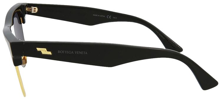 Bottega Veneta Half Frame Sunglasses BlackGrey