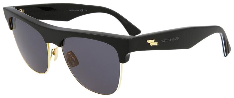 Bottega Veneta Half Frame Sunglasses BlackGrey
