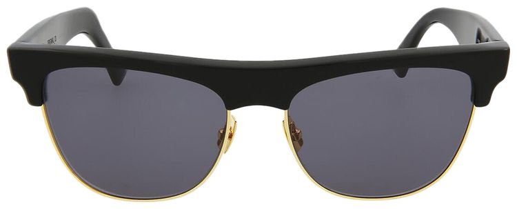 Bottega Veneta Half Frame Sunglasses BlackGrey
