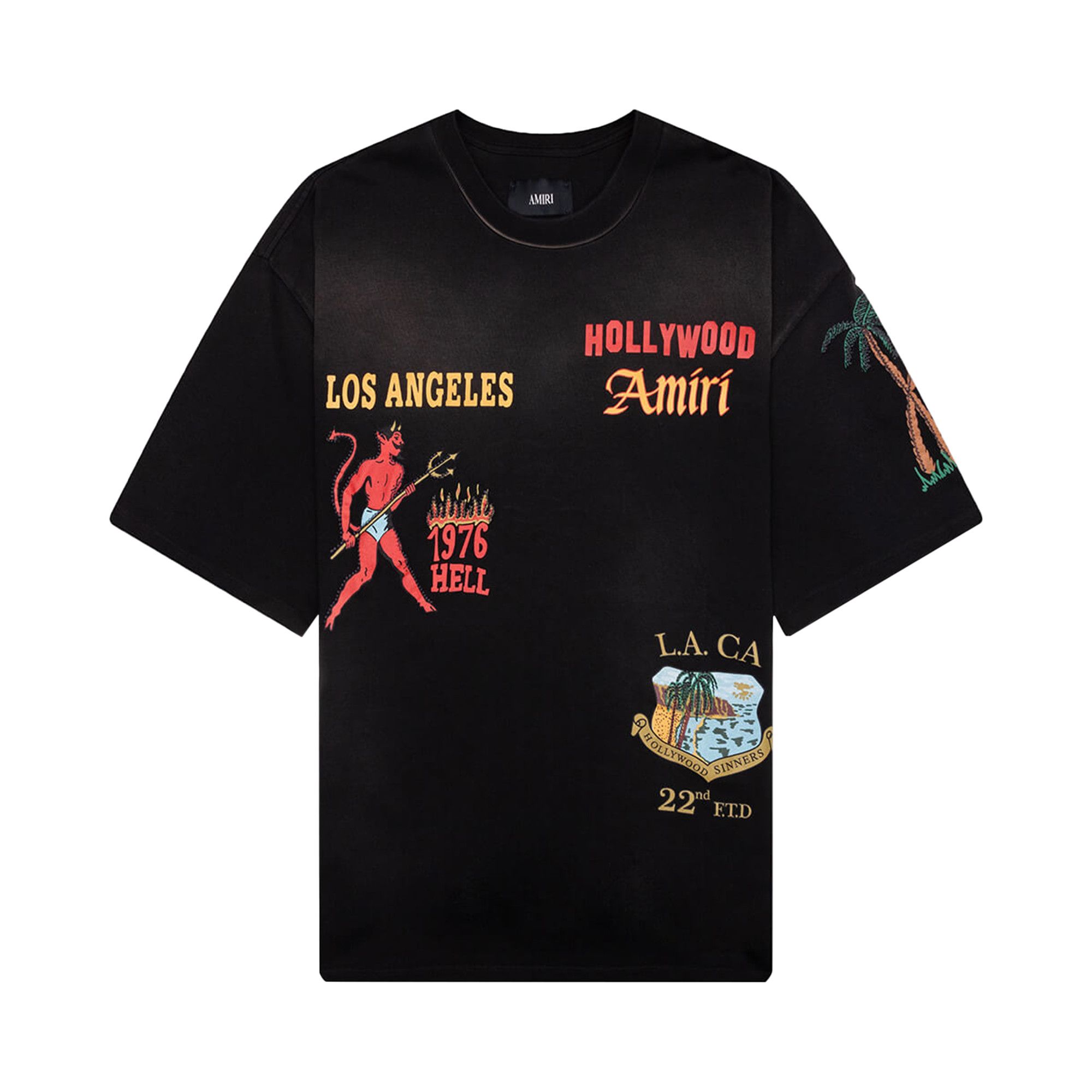 Buy Amiri Sinners Oversized Tee 'Black' - AMJYTE1221 BLAC