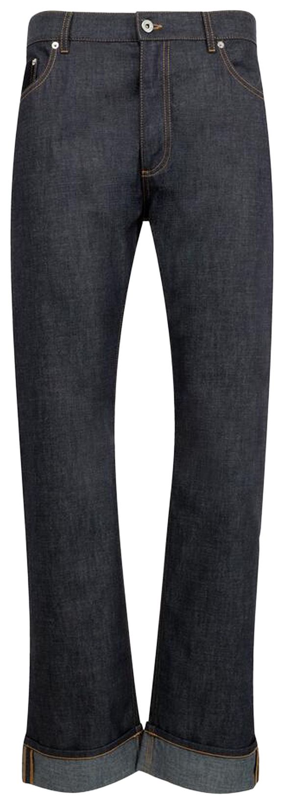 Bottega Veneta Turn Up Denim Trousers Indigo