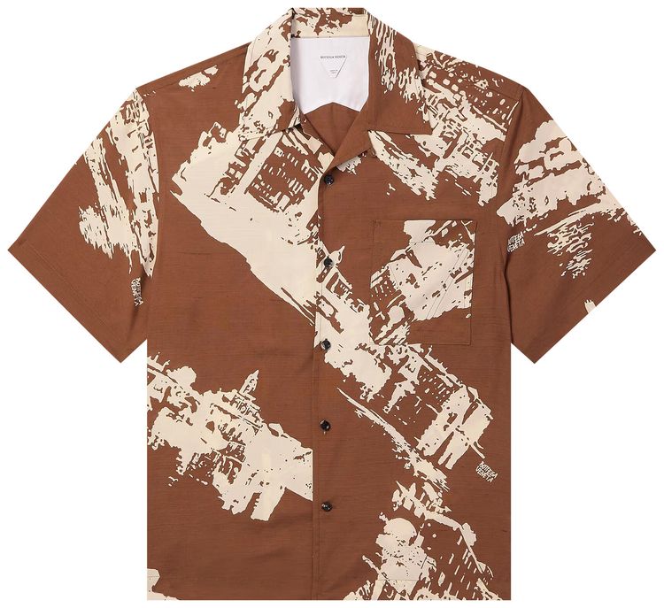 Bottega Veneta Embroidered Mushroom Jersey T Shirt PecanDove