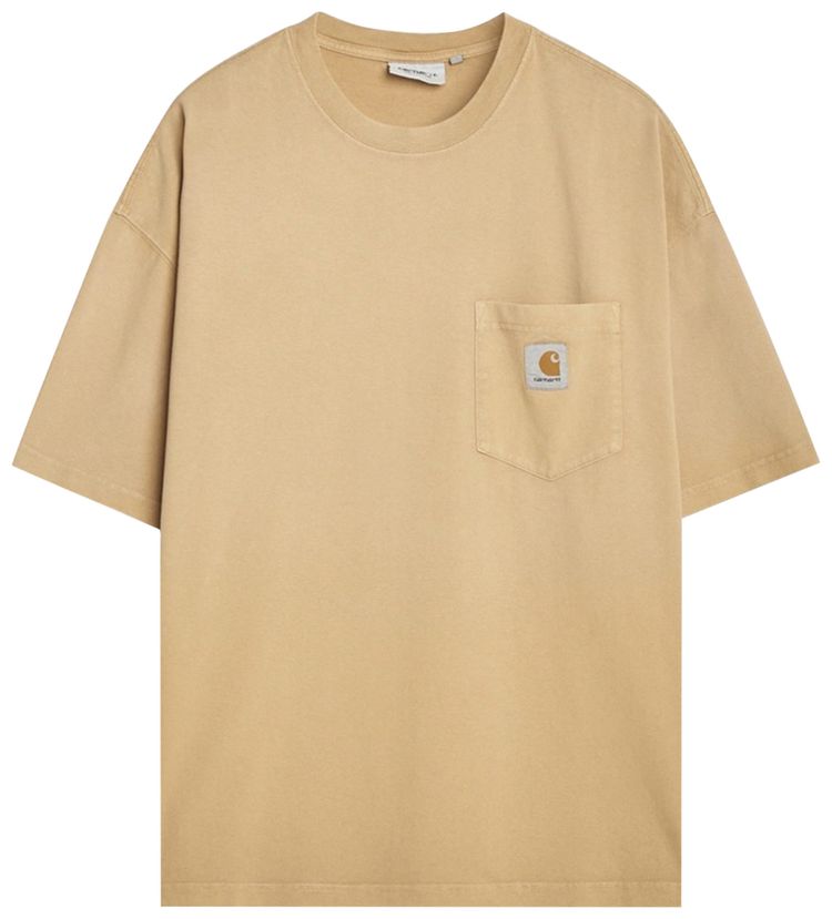 Carhartt WIP Short Sleeve Hudson Pocket T Shirt Dusty Hamilton Brown